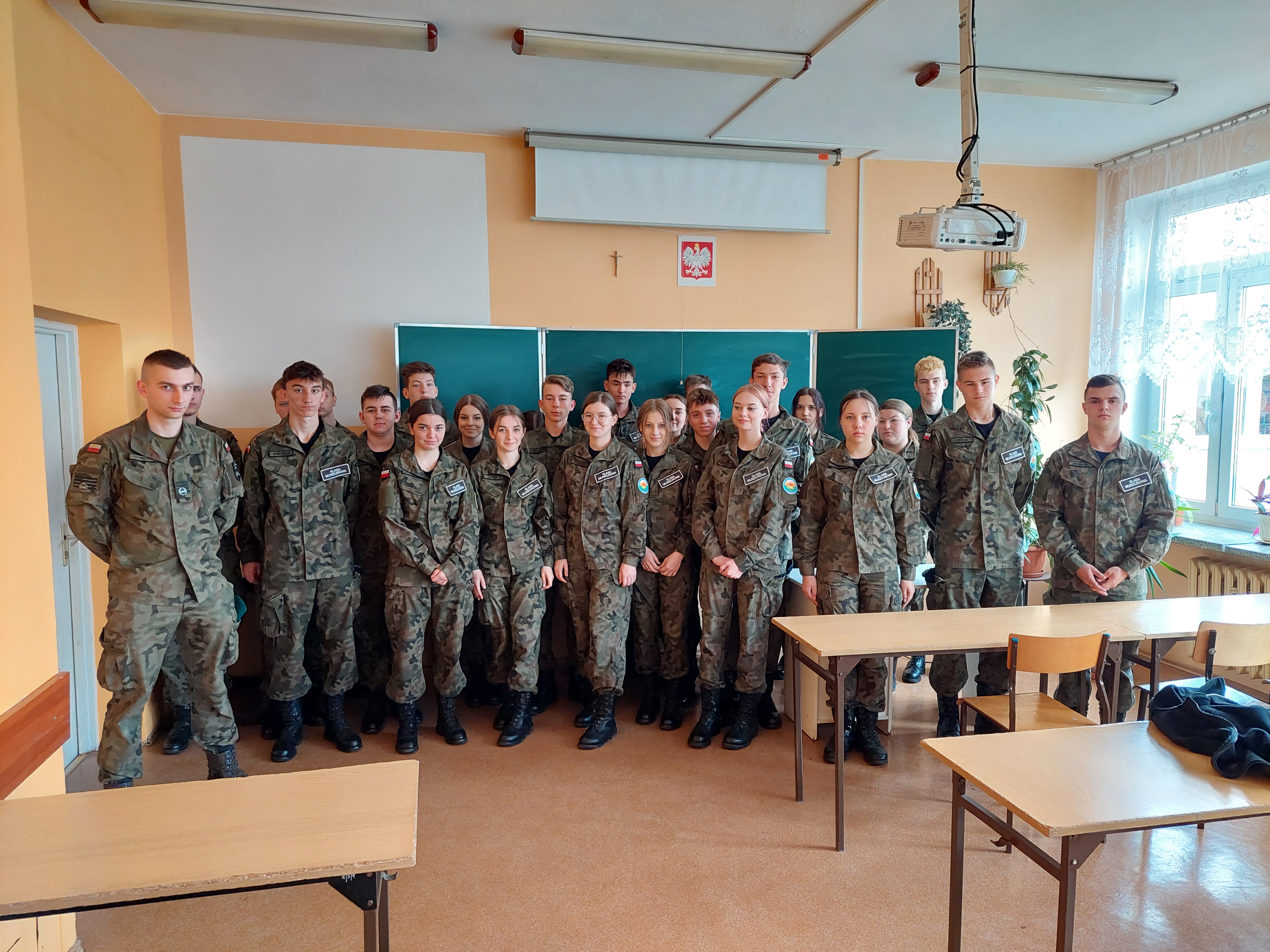 Student Akademii Wojsk Lądowych gościł w ZS Kościelec