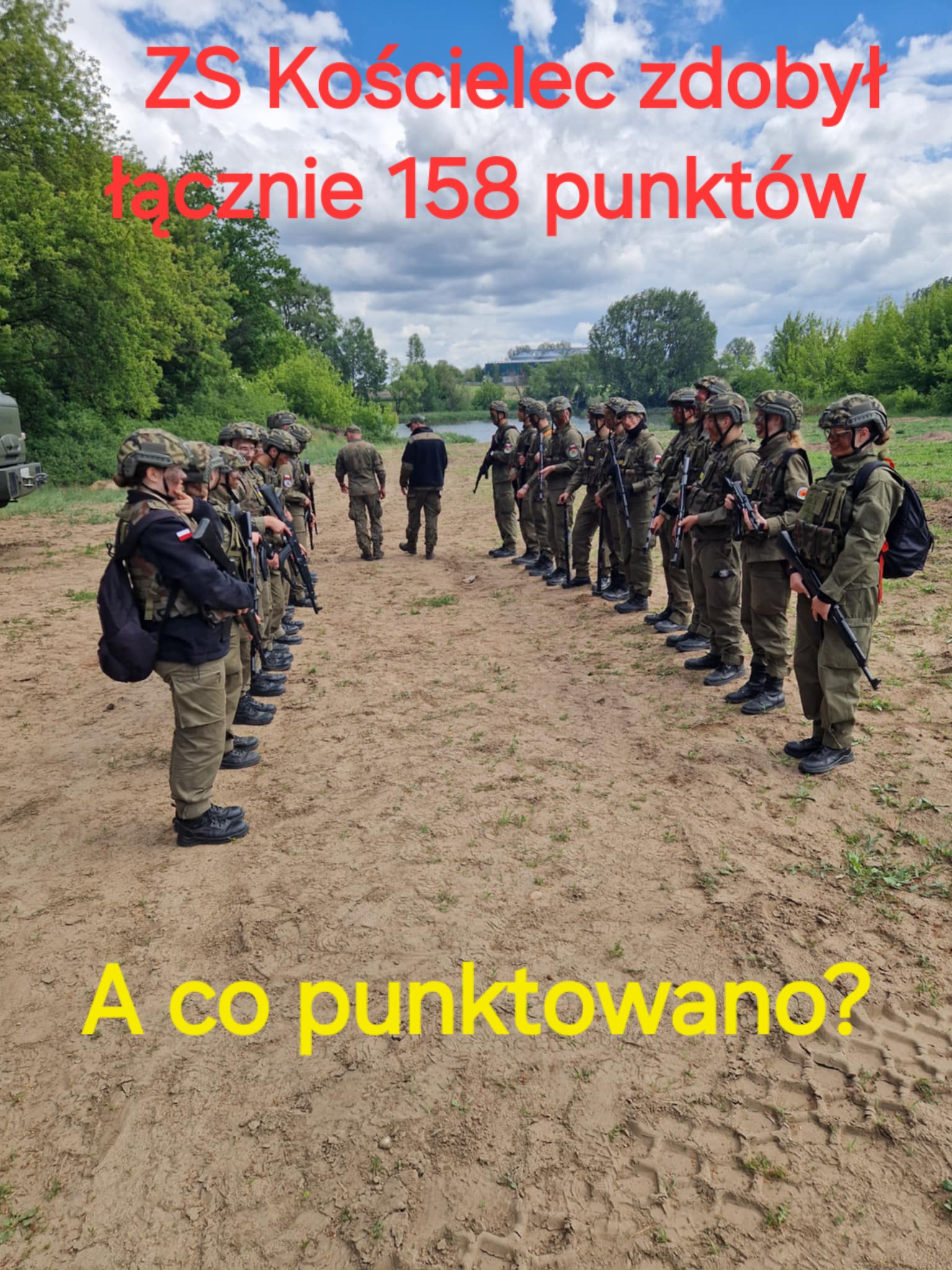 ZS Kościelec — wojskowy duch, najwyższe miejsce w powiecie!